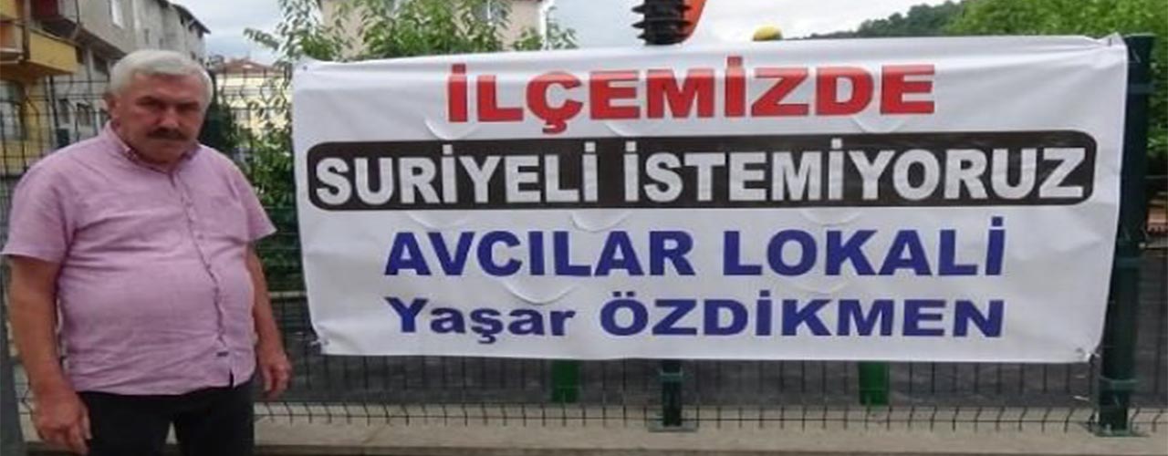 لافتة عنصرية جديدة ضد اللاجئين السوريين في تركيا