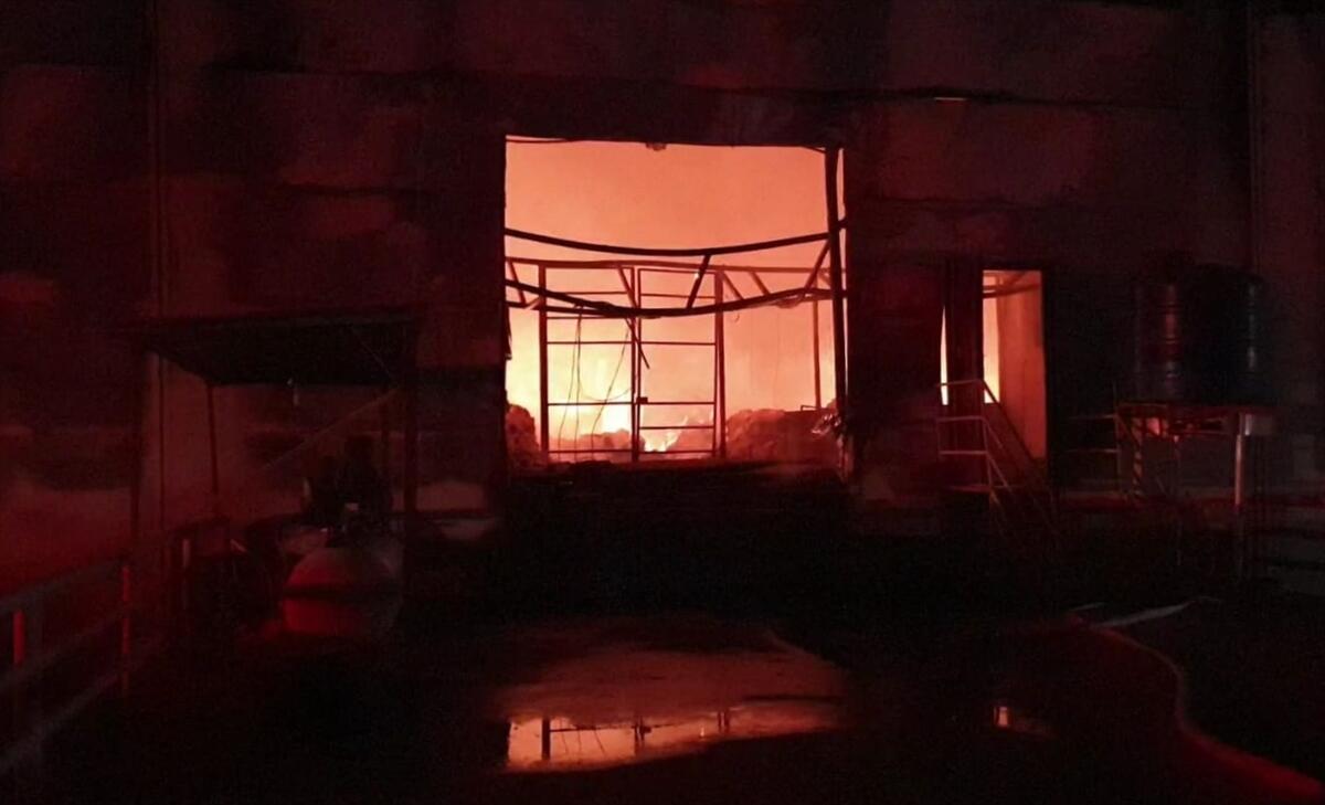حريق هائل في مخبز سوري بولاية إزمير
