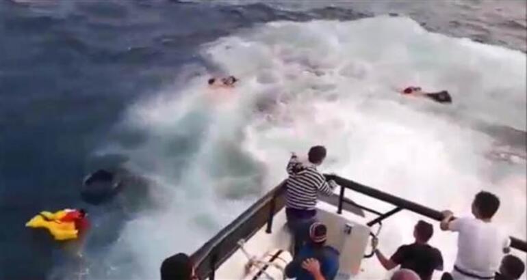شاهد.. عملية إنقاذ شاقة لعشرات المهاجرين بعد غرقهم قبالة سواحل إدرنه التركية