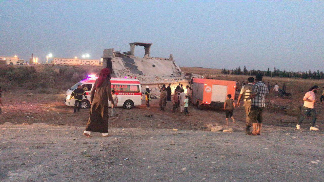 ضحايا مدنيون بانفجار سيارة ملغمة في مشفى الراعي شمال حلب