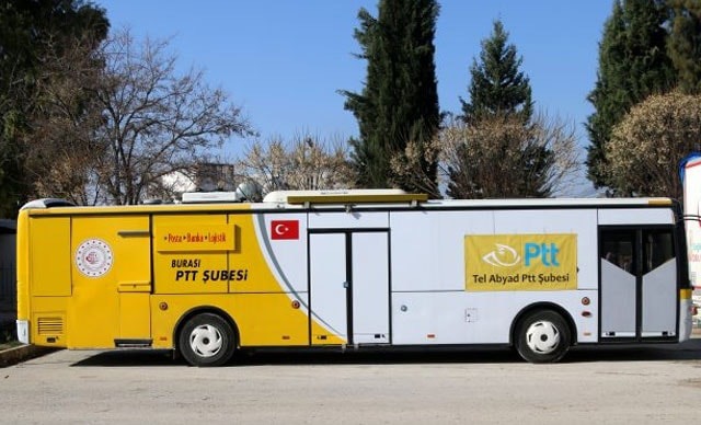 مؤسسة “PTT” التركية تفتتح فرعاً متنقلاً في مدينة رأس العين