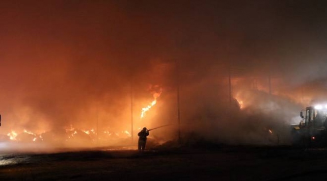 اندلاع حريق هائل في مخزن أعلاف بولاية تركية ؟