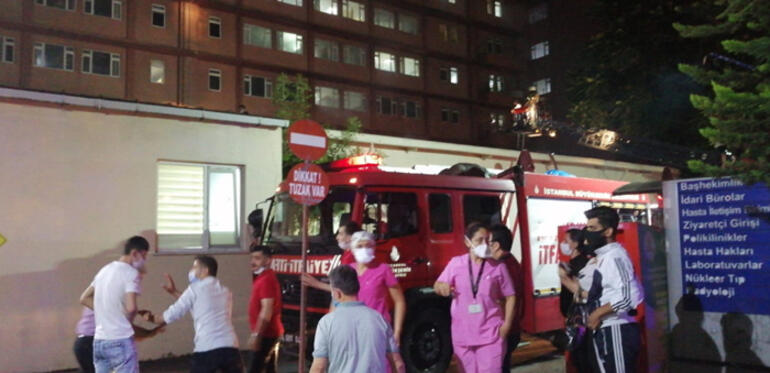 رجل أجنبي مختل عقلياً يضرم النار في مستشفى إسطنبول للتعليم والبحوث