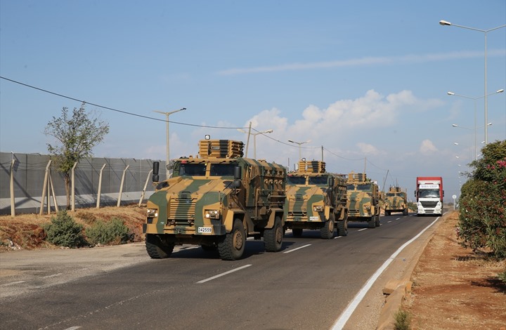 تركيا تطوق مكان الهجوم ضد الدورية المشتركة على طريق M4 جنوب إدلب