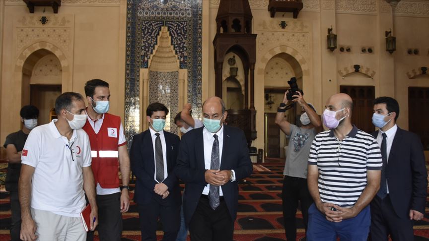 تركيا تبدي استعدادها لترميم مسجد وكنيسة تضررا بانفجار بيروت