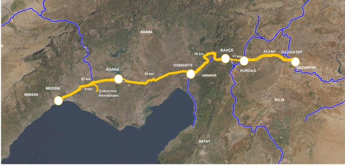 والي غازي عنتاب: خط جديد للسكك الحديدية يربط 3 ولايات كبرى