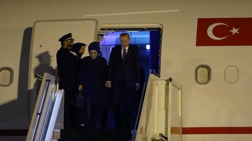 أردوغان يعود إلى تركيا بعد اختتام زيارته إلى أذربيجان