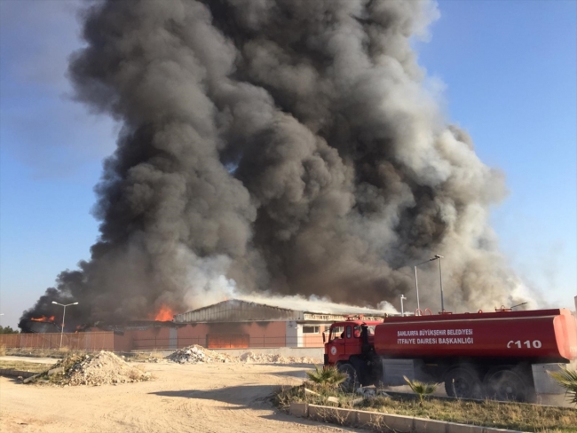 حريق هائل في أحد المستودعات اللوجستية في ولاية شانلي أورفا (فيديو)