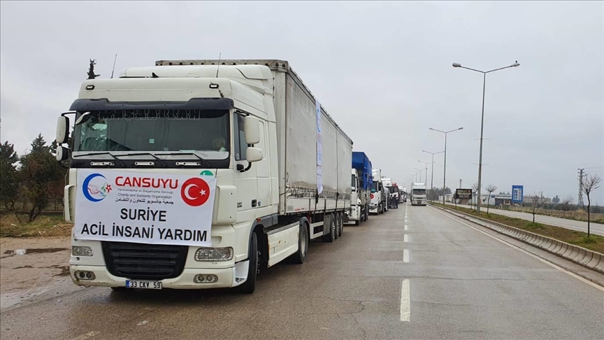 مقدمة من منظمتين إنسانيتين.. مساعدات تركية إلى إدلب