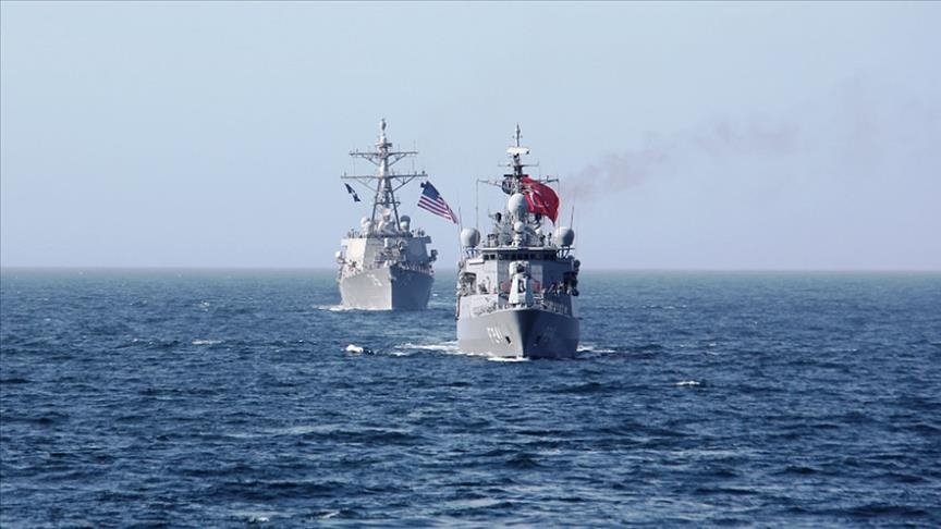 تدريبات بحرية تركية أمريكية مشتركة في البحر الأسود