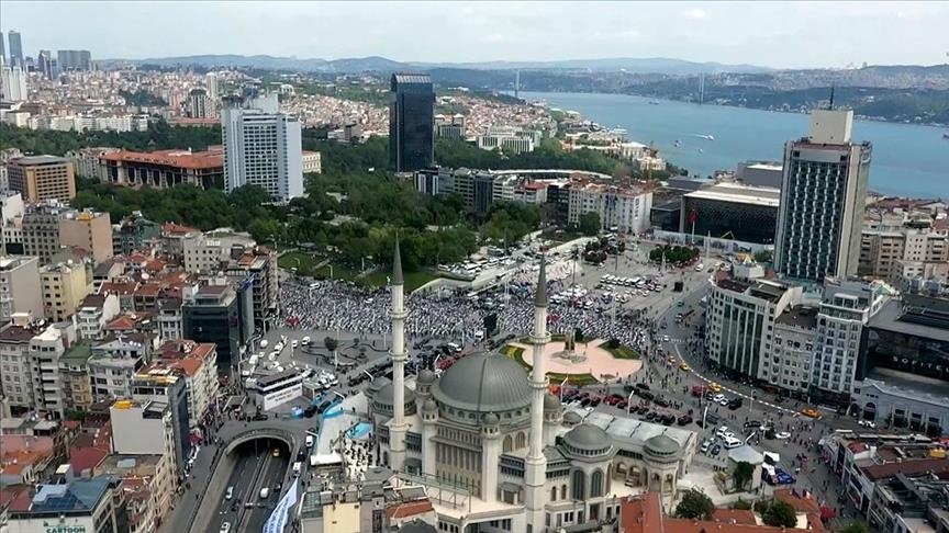 بمشاركة أردوغان.. افتتاح “مسجد تقسيم” وسط إسطنبول