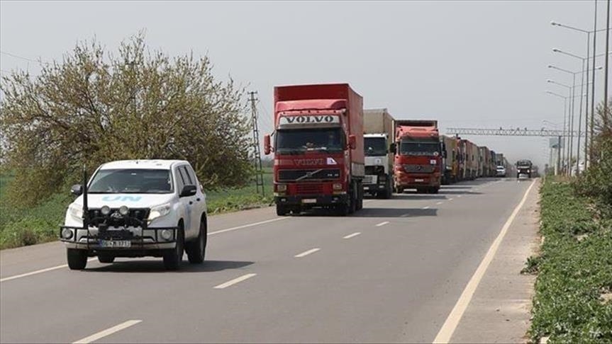 عبر تركيا.. الأمم المتحدة ترسل 62 شاحنة مساعدات إلى إدلب
