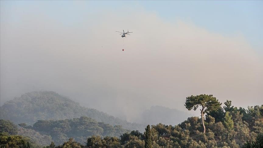فرق الإطفاء التركية تواصل جهودها لإخماد حريق “جبال قاز”