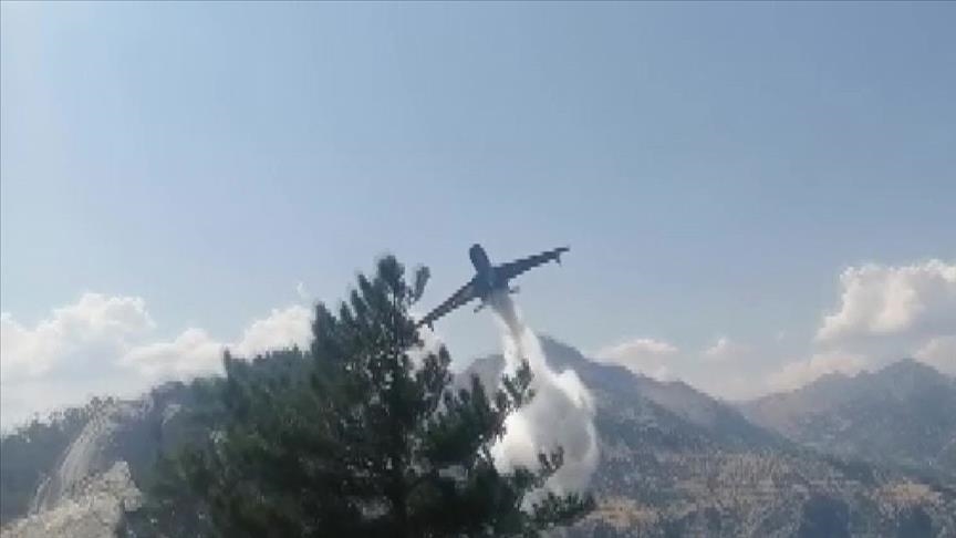 تركيا.. تحطم طائرة إطفاء روسية إثر سقوطها