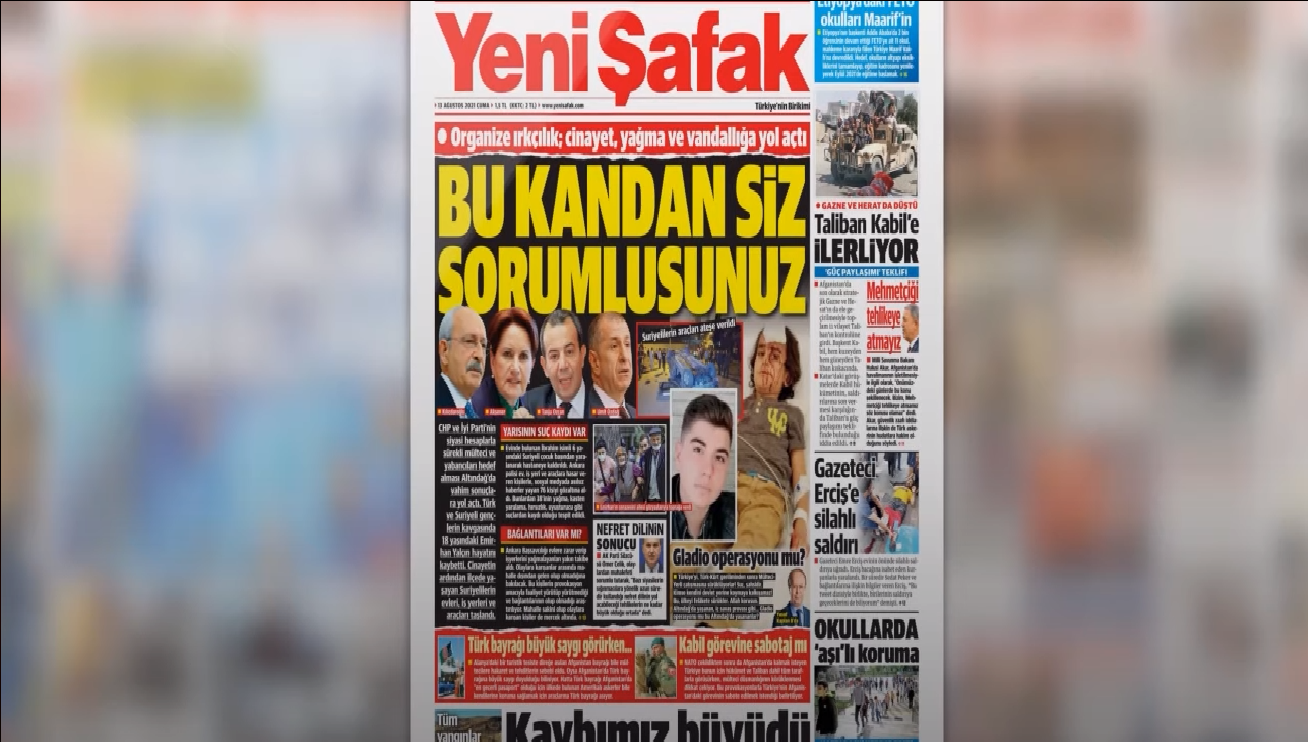 صحيفة تركية تحمّل قادة المعارضة مسؤولية أحداث أنقرة ضد اللاجئين السوريين