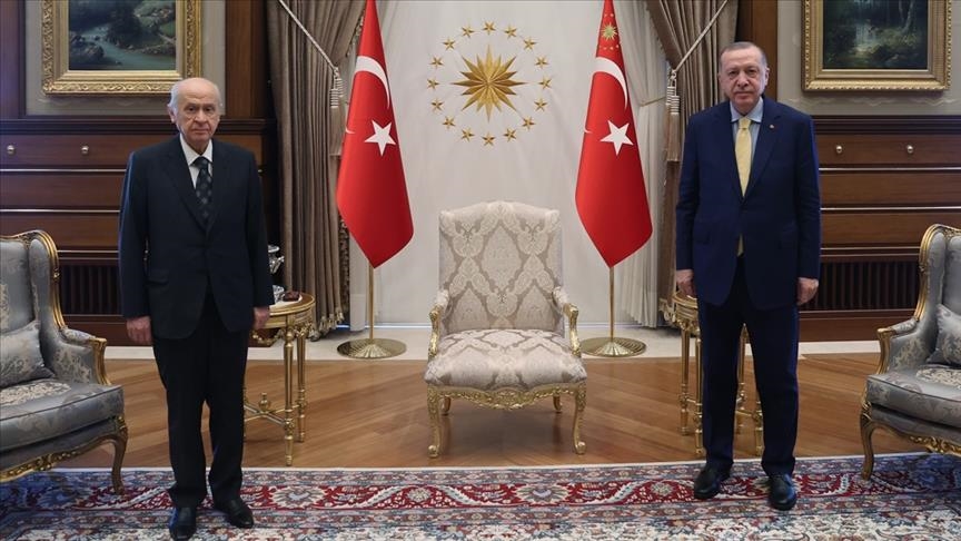 أردوغان يلتقي رئيس حزب الحركة القومية