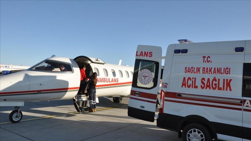 طائرات الإسعاف التركية قدمت النجدة 1081 مريضا في الخارج