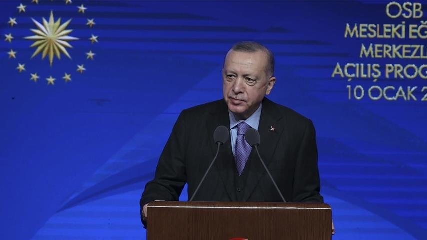 أردوغان: نهدف لضم مليون شاب إلى الثانويات المهنية في تركيا
