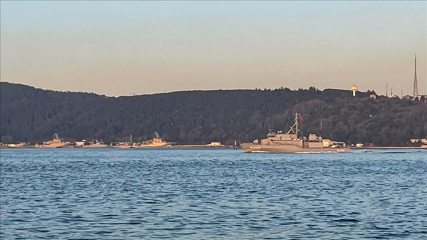 تركيا.. سفينة مضادة للألغام تشارك في عمليات مسح بمضيق البوسفور