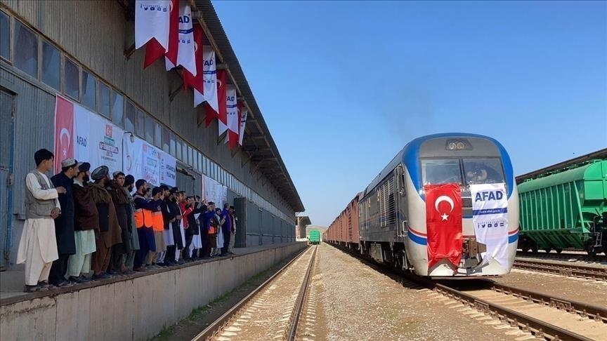 “قطار الخير” الخامس يصل أفغانستان محملا بمساعدات تركية