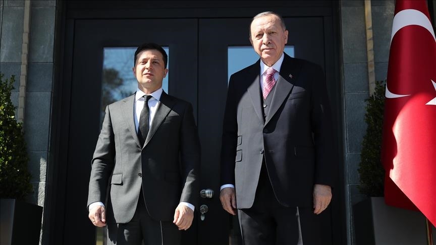 أردوغان وزيلينسكي يبحثان إنشاء ممرات لتصدير الحبوب عبر البحر الأسود